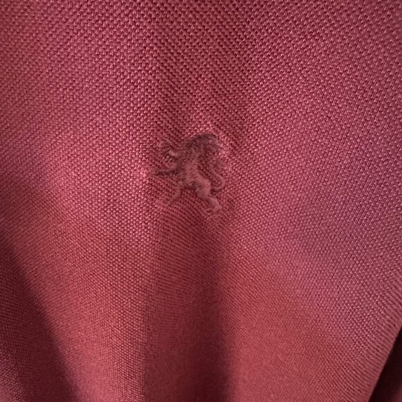 Express Burgundy Red XXL Men's Polo Shirt 100% Cotton - Picture 7 of 9